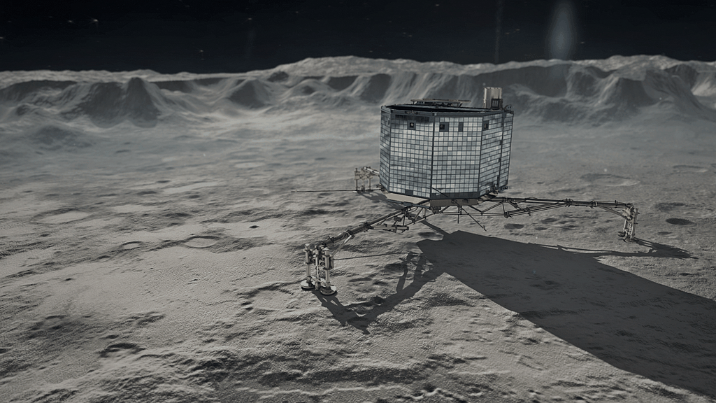 Philae садится на комету